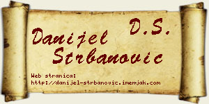 Danijel Štrbanović vizit kartica